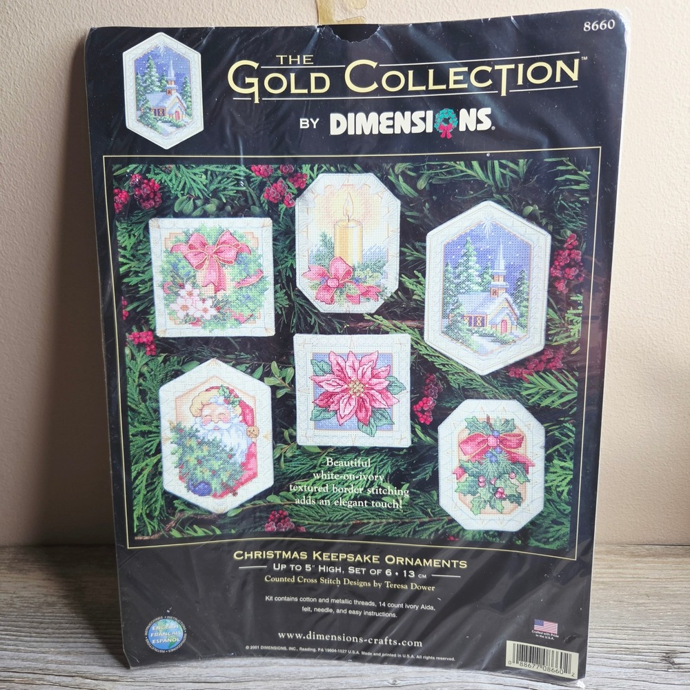 Dimensions Gold Collection Christmas Keepsake Ornaments Cross Stitch Kit 8660